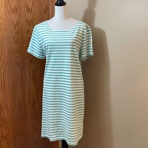 Joules cotton knit, short sleeve t-shirt dress - size women's 14
